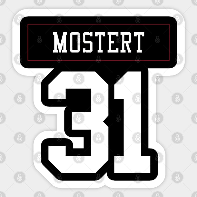 Raheem Mostert 49ers Sticker by telutiga